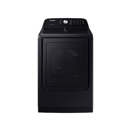 Samsung 7.4 cu. ft. Brushed Black Gas Dryer with Sensor Dry, Smart Care, and 10 Preset Cycles DVG50B5100V